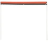 Image de vidaXL Store rétractable 250×150 cm Orange et brun