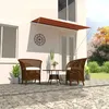 Image de Auvent Rétractable 300x150 Cm Orange Et Marron Vidaxl