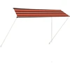 Image de vidaXL Store rétractable 350×150 cm Orange et brun