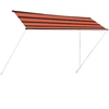 Image de vidaXL Store rétractable 400×150 cm Orange et brun