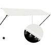 Image de vidaXL Store rétractable avec LED 300×150 cm Crème