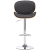 Image de vidaXL Tabouret de bar Gris Tissu