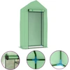 Image de vidaXL Serre avec cadre en acier 0,5 m² 1x0,5x1,9 m