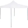 Image de Tente De Réception Pliable Professionnelle 3x3 M Acier Blanc