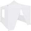 Image de Vidaxl Professional Folding Party Tent With 4 Sidewalls 3x3 M Steel White