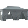 Image de vidaXL Tente de réception professionnelle Pliable avec 4 parois latérales 3×6m Acier Anthracite