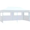 Image de Vidaxl - Tente De Réception Pliable Avec 4 Parois 3x6 M Acier Blanc