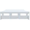 Image de vidaXL Tente de réception Pop-Up pliable avec 5 parois latérales 3x9 m blanche