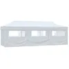 Image de Vidaxl - Tente De Réception Escamotable Avec 8 Parois 3 X 9 M Blanc