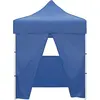 Image de vidaXL Tente de réception professionnelle Pliable avec 4 parois latérales 2×2m Acier bleu