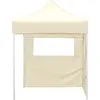 Image de vidaXL Tente de réception professionnelle Pliable avec 2 parois latérales 2×2m Acier Crème
