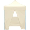 Image de vidaXL Tente de réception professionnelle Pliable avec 4 parois latérales 2×2m Acier Crème