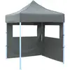 Image de Vidaxl - Tente De Réception Pliable Avec 2 Parois 2x2 M Acier Anthracite