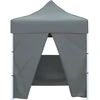 Image de vidaXL Tente de réception professionnelle Pliable avec 4 parois latérales 2×2m Acier Anthracite