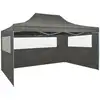 Image de Vidaxl - Tente De Réception Pliable Avec 3 Parois 3x4 M Acier Anthracite