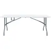 Image de vidaXL Table de jardin pliante blanche 180x72x72 cm HDPE