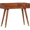 Image de Table De Console En Bois Avec 2 Tiroirs De Style Rétro