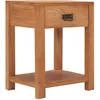 Image de Table De Chevet 35x35x50 Cm Bois De Teck Massif Vidaxl