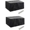 Image de Housses De Salon De Jardin 2 Pcs Rotin 8  illets 180 X 140 Cm Vidaxl