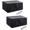 Image de Housses De Salon De Jardin 2 Pcs Rotin 10  illets 240 X 140 Cm Vidaxl