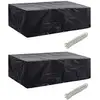 Image de Housses De Salon De Jardin 2 Pcs Rotin 10  illets 300 X 140 Cm Vidaxl