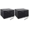 Image de Housses De Salon De Jardin 2 Pcs 8  illets 135x135x90 Cm Vidaxl
