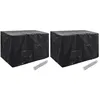 Image de Housses De Salon De Jardin 2 Pcs 8  illets 140x70x90 Cm Vidaxl