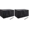 Image de Housses De Salon De Jardin 2 Pcs 8  illets 180x70x90 Cm Vidaxl