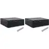 Image de Housses De Salon De Jardin 2 Pcs 8  illets 250x210x90 Cm Vidaxl