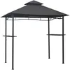 Image de Vidaxl - Belvédère De Barbecue 240x150x255 Cm Anthracite Acier