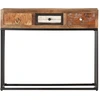 Image de vidaXL Table console Golden 90x30x75 cm Vieux bois massif