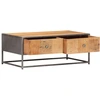 Image de vidaXL Table basse 90x50x35 cm Vieux bois massif