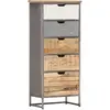 Image de Armoire À Tiroirs 45x30x105 Cm Bois De Manguier Massif Vidaxl