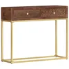 Image de Table Console 90 X 30 X 75 Cm Bois De Manguier Massif Vidaxl