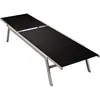 Image de Vidaxl - Chaise Longue Acier Et Textilène Noir