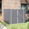 Image de vidaXL Abri de jardin Gris 195x198x159 cm Acier galvanisé