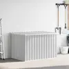 Image de vidaXL Coffre de jardin Gris 149x99x93 cm