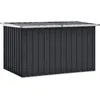 Image de Vidaxl   Coffre De Jardin Anthracite 149x99x93 Cm   Acier Galvanisé Résistant À L'Eau   Ouverture Facile Avec Couvercle À Charnière   Capacité 1,03 M³