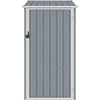 Image de vidaXL Abri de jardin Gris 87x98x159 cm Acier galvanisé