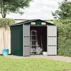 Image de vidaXL Abri de jardin vert 205x129x183 cm Acier galvanisé