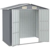 Image de vidaXL Abri de jardin Gris 205x129x183 cm Acier galvanisé