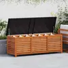 Image de vidaXL Coffre de jardin 150x50x55 cm en bois massif d'eucalyptus
