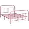 Image de vidaXL Cadre de lit rose métal 140×200 cm