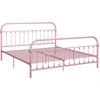 Image de vidaXL Cadre de lit rose métal 180x200 cm