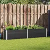Image de vidaXL Parterre surélevé de jardin 250 x 50 x 54 cm WPC Gris