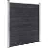 Image de vidaXL Clôture de jardin WPC 180×186 cm Gris