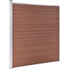 Image de vidaXL Clôture de jardin WPC 175x186 cm Marron