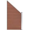 Image de vidaXL Élément de clôture WPC 95x(105-180) cm Marron