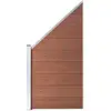 Image de Vidaxl - Panneau De Clôture Wpc 95x(105-180) Cm Marron