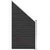 Image de vidaXL Élément de clôture WPC 95x(105-180) cm Gris